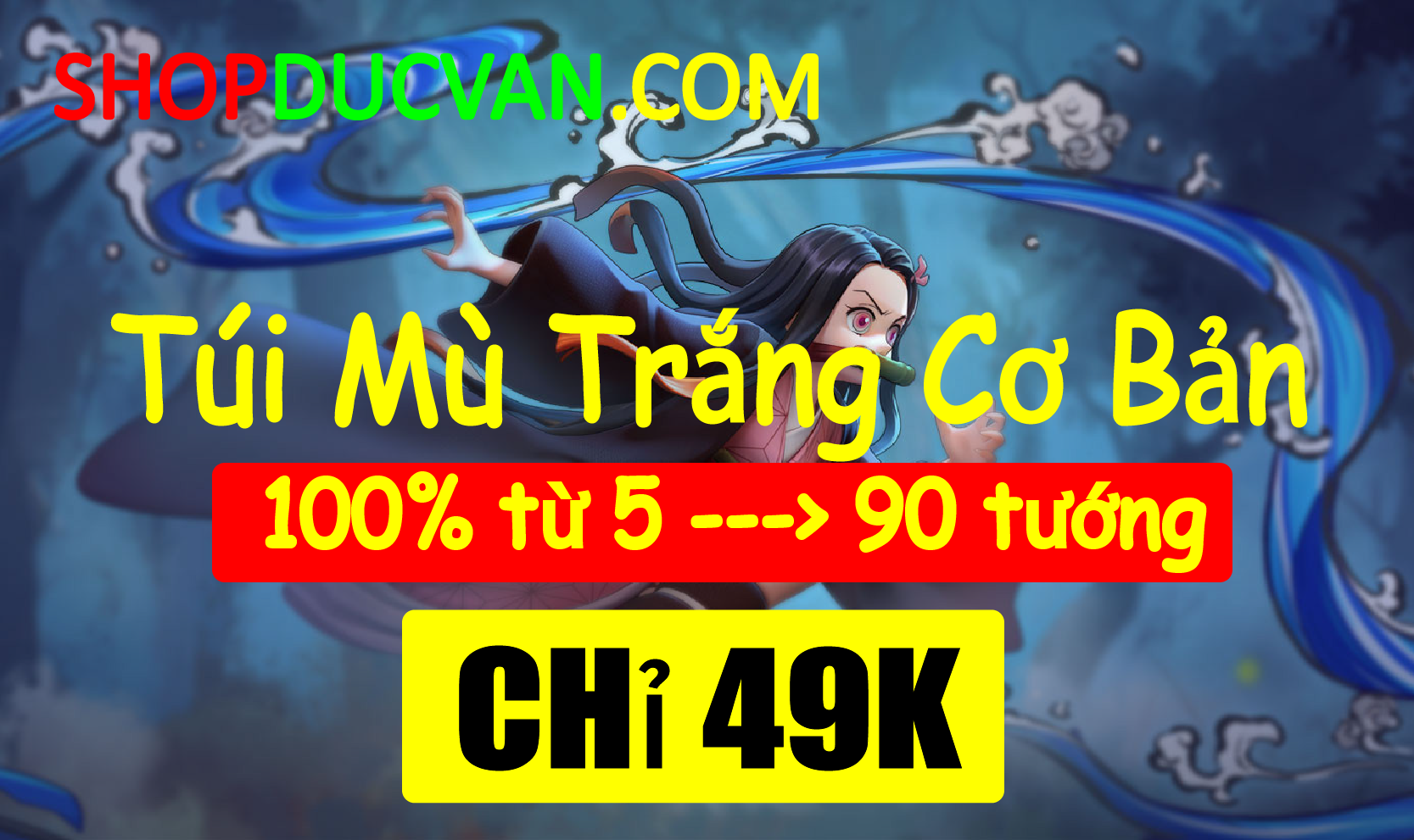 TÚI MÙ TRẮNG CƠ BẢN