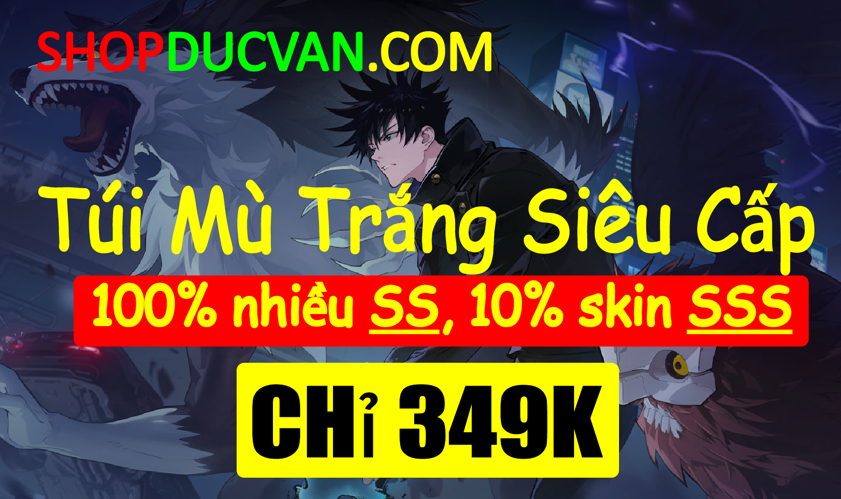 TÚI MÙ TRẮNG FULL SKIN