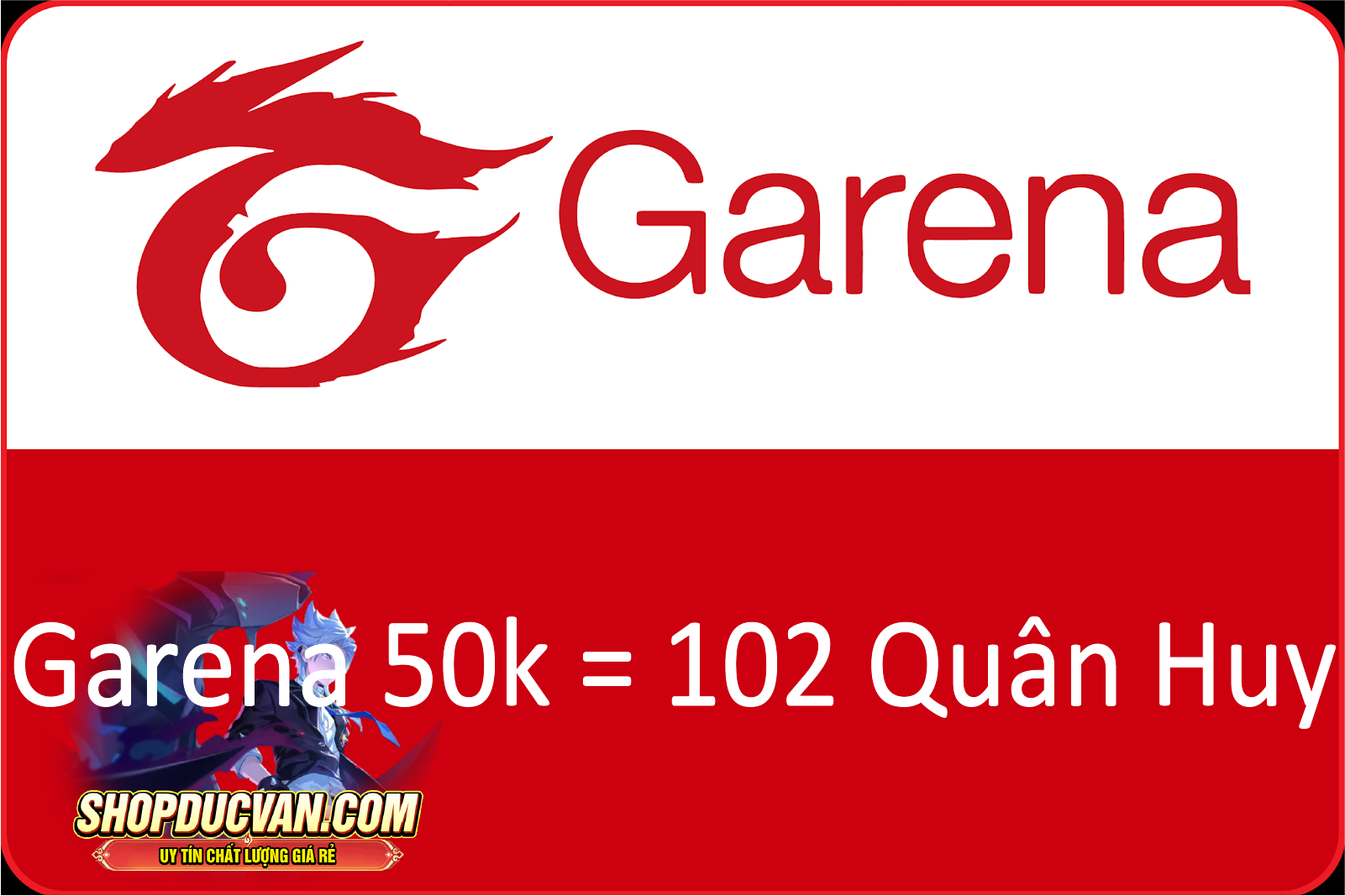 Thẻ Garena 50k